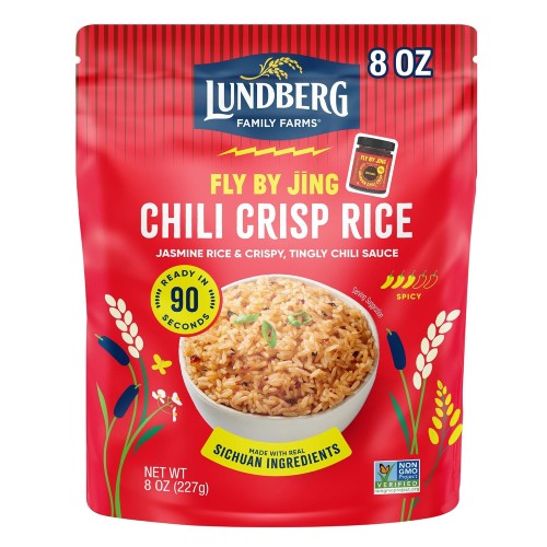 Lundberg X Fly By Jing Chili Crisp Rice, Organic, 8oz Pouch