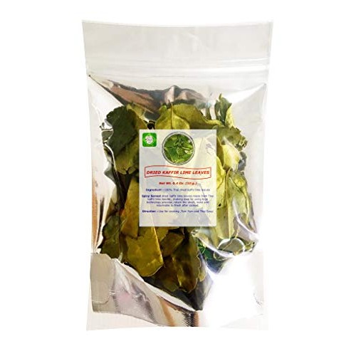 Lungcha Dried Kaaffir Lime Leaves 10 Gram Part Of Tom Yum Sets T