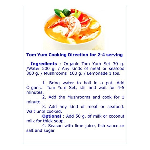 Tom Yum Set For Thai Food Hot Spicy Soup 160 Gram Of Dried Chili