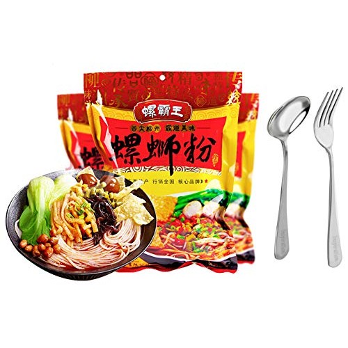 Luo Ba Wang Brand Instant Rice Noodle-Luo Si Rice Noodles With O