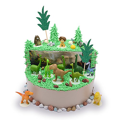 Green Pineapple Cupcake Toppers, Luter 24 Pcs Donut Toppers Glit