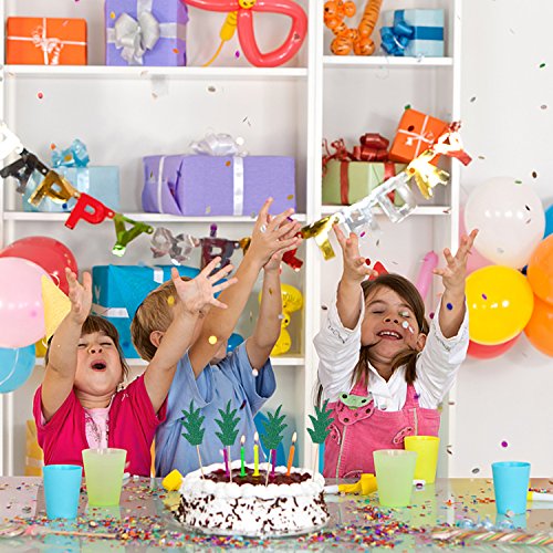 Green Pineapple Cupcake Toppers, Luter 24 Pcs Donut Toppers Glit