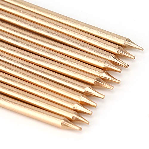 Luter 24Pcs Metallic Birthday Candles Tall Birthday Cake Candles