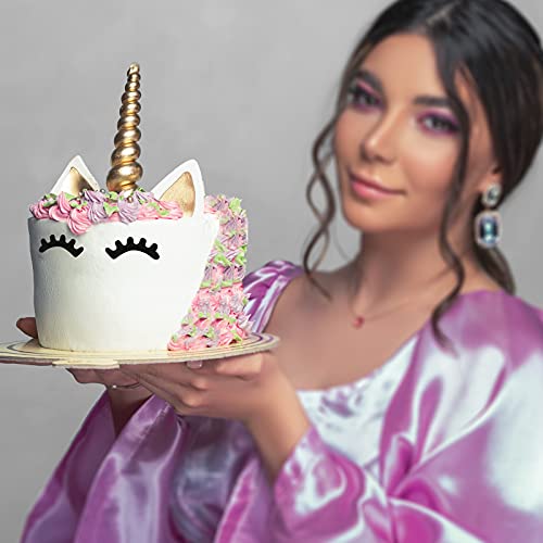 Luter Cake Topper, Handmade Gold Unicorn Birthday Cake Topper, R