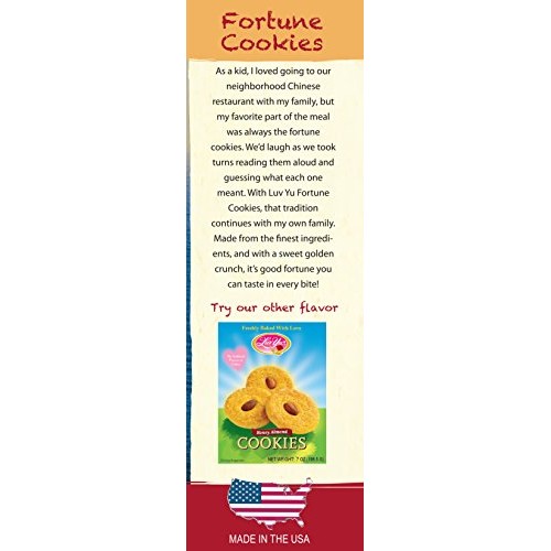 Luv Yu Honey Fortune Cookies 3.0 Oz - 8 Per Cs