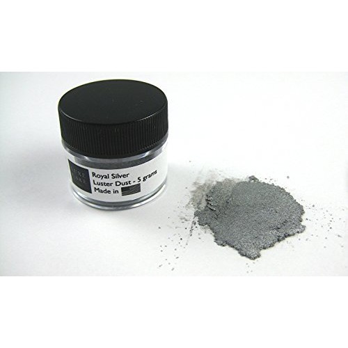 Royal Silver - 5 Gram - Edible Luxury Cake Dust For Decorating C