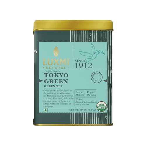 Luxmi Estates Tokyo Green Blend 100gm Pack | Organic Green Tea |...