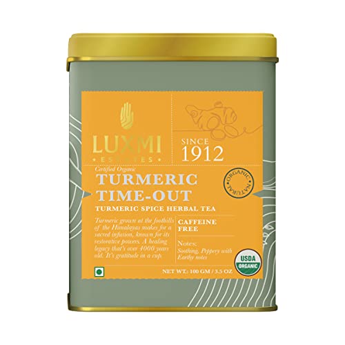 Luxmi Estates Turmeric Time-Out Herbal Loose Tea 100g Pack | Cer...