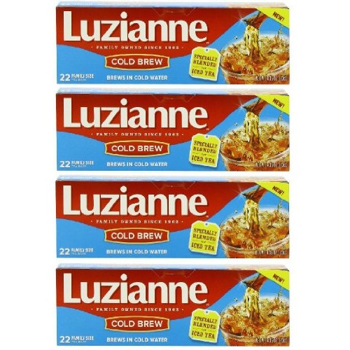 Luzianne Cold Brew Tea For Iced Tea Pack Of 4 4.35 Oz Size - T