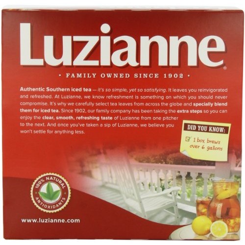 Luzianne Specially Blended For Iced Tea, 100-Count Tea Bags Pac