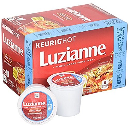 Luzianne Iced Tea, Unsweetened Single Serve Tea Cups, 12 Count B