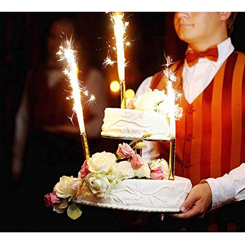 Silver Candles, Used For Birthday Cakes, Parties, Weddings, Bott