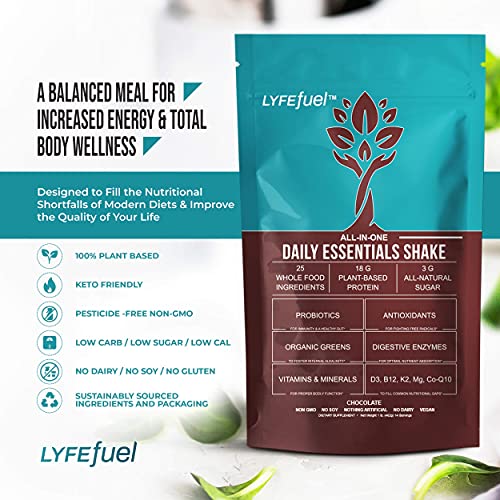 LyfeFuel Meal Replacement Shakes - All-in-One Plant-Based Nutrit... LyfeFuel Meal Replacement Shakes - All-in-One Plant-Based Nutrit...