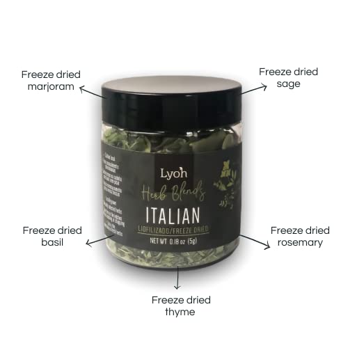 Lyoh Herb Blends Italian | Freeze-Dried Marjoram, Sage. Rosemary
