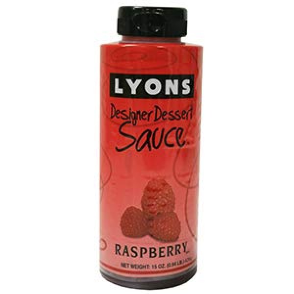 15oz Raspberry Lyons Designer Dessert Syrup Sauce