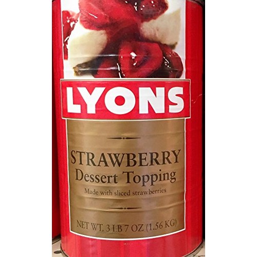 3Lb 7Oz Lyons Strawberry Dessert Topping Pack Of 1