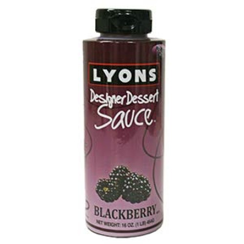 Lyons Designer Dessert Sauce, Blackberry, 16 Ounce Bottle