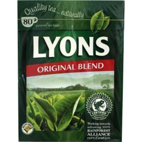 Lyons Pyramid Tea, 80-Count Package Pack Of 3 Original Blend