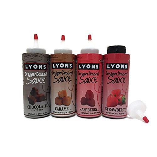 Lyons Designer Dessert Sauces Bundle Chocolate, Caramel, Raspbe Lyons Designer Dessert Sauces Bundle Chocolate, Caramel, Raspbe