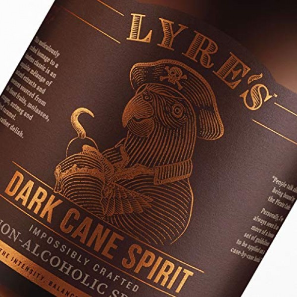Lyres Dark Cane Non-Alcoholic Spirit - Dark Rum Style | Gold Me