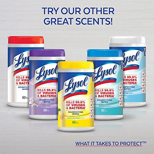 Lysol Disinfecting Wipes, Lemon, 80 Count Pack Of 1 Lysol Disinfecting Wipes, Lemon, 80 Count Pack Of 1