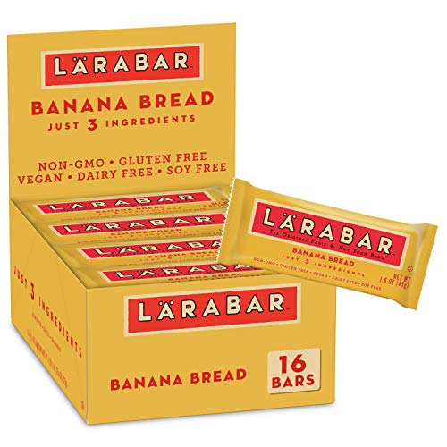 Larabar Gluten Free Bar, Banana Bread, 1.6 Oz Bars 16 Count, W