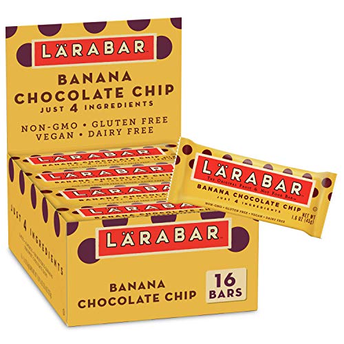 Larabar Gluten Free Bar, Banana Chocolate Chip, 1.6 Oz Bars 16