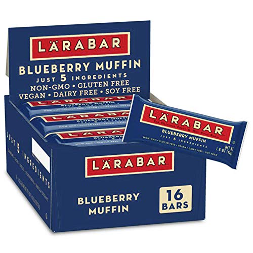 Larabar Gluten Free Bar, Blueberry Muffin, 1.6 Ounce Pack Of 16