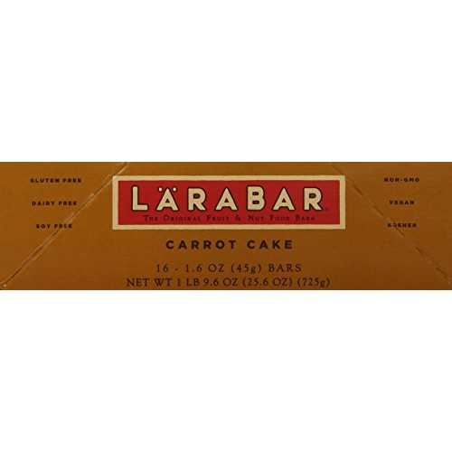 Larabar, Fruit &Amp; Nut Bar, Carrot Cake, Gluten Free, Vegan,1.6 Ou