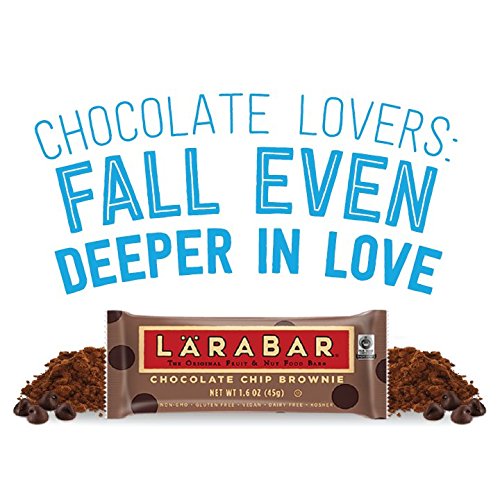 Larabar Gluten Free Bar, Chocolate Chip Brownie, 1.6 Oz Bars 16