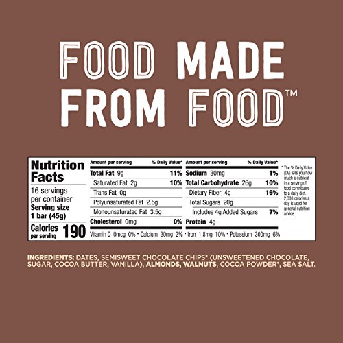 Larabar Gluten Free Bar, Chocolate Chip Brownie, 1.6 Oz Bars 16