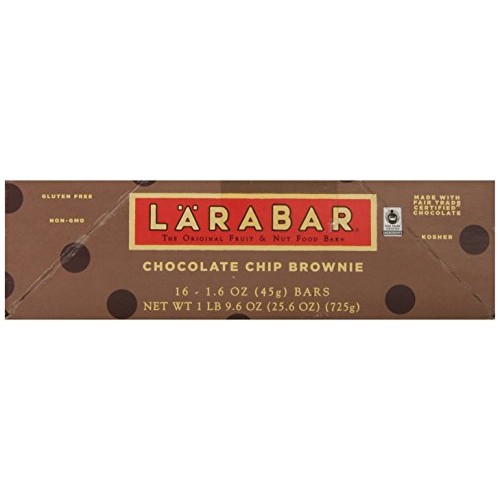 Larabar Gluten Free Bar, Chocolate Chip Brownie, 1.6 Oz Bars 16
