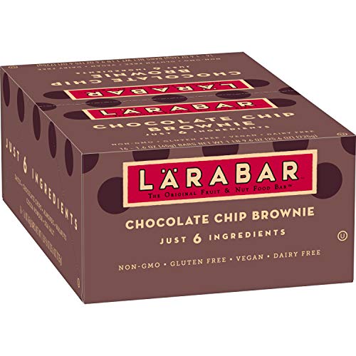 Larabar Gluten Free Bar, Chocolate Chip Brownie, 1.6 Oz Bars 16