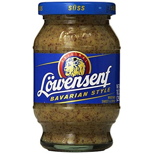 German Löwensenf Bavarian Sweet Mustard Jar 250Ml/8.7Oz From Ger