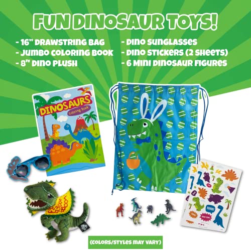 Dinosaur Easter Gift Basket For Kids, Boys, Girls - Filled with ...