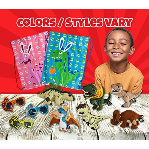 Dinosaur Easter Gift Basket For Kids, Boys, Girls - Filled with ...