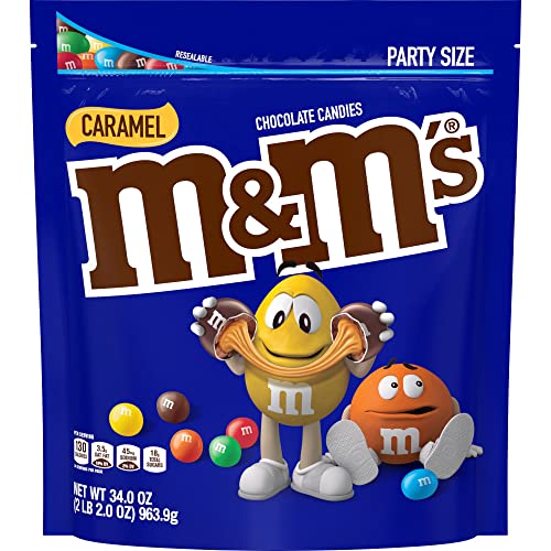 M&Amp;Ms Caramel Chocolate Candy Party Size 34-Ounce Bag
