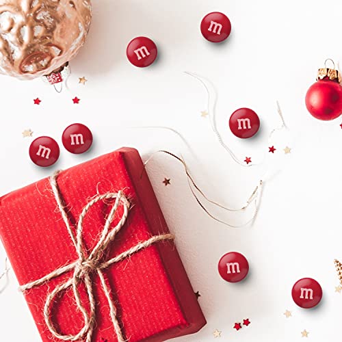 M&M’S Red Milk Chocolate Candy, 2lbs of M&MS in Resealable Pack...