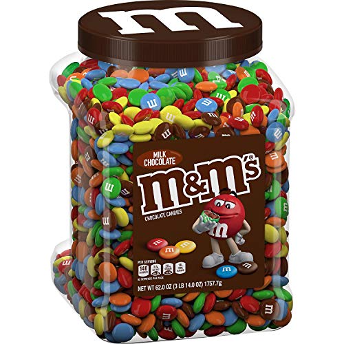 M&Amp;Ms Milk Chocolate Candies Jar 62.0 Oz, 62 Oz