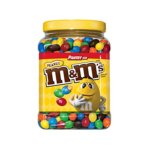 An Item Of M&Amp;Ms Peanut Chocolate Candy Pantry Size Plastic Jar