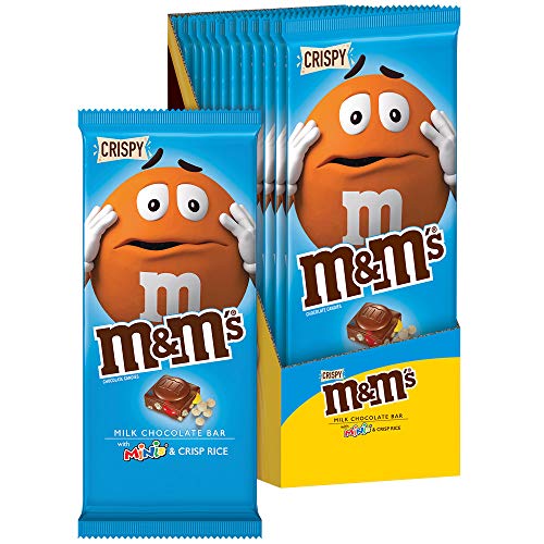M&Amp;Ms Minis &Amp; Crispy Rice Chocolate Candy Bar, 4 Ounce Pack Of 12