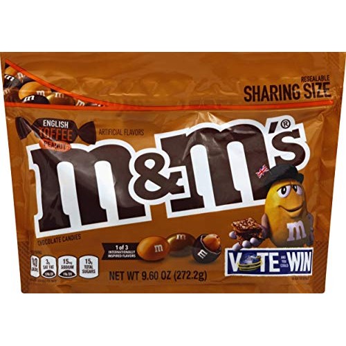 M&Amp;Ms Chocolate Candy Flavor Vote English Toffee Peanut Sharing