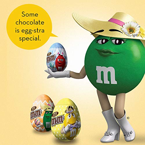 M&MS Easter Egg Milk Chocolate Candy, 0.93 oz 12 Pack