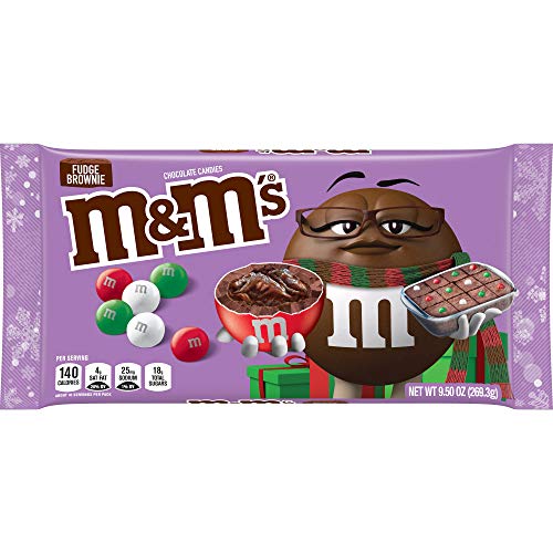 M&Amp;Ms Fudge Brownie Chocolate Holiday Candy, 9.5Oz Bag