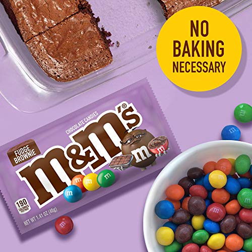 M&Amp;Ms Fudge Brownie Singles Size Chocolate Candy, 1.41 Oz. 24-Co