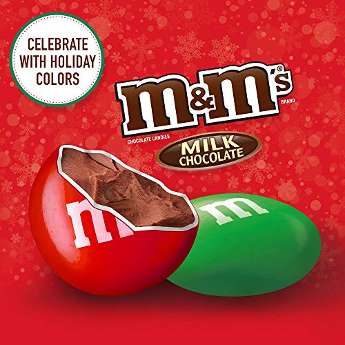 M&MS Holiday Milk Chocolate Christmas Candy, Party Size, 38 oz ...