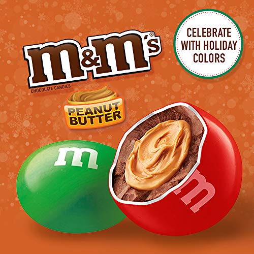 M&MS Holiday Peanut Butter Milk Chocolate Candy Christmas Assor...
