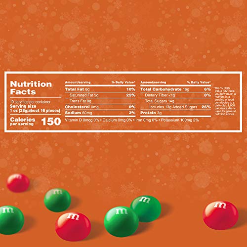 M&MS Holiday Peanut Butter Milk Chocolate Candy Christmas Assor...
