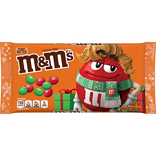 M&MS Holiday Peanut Butter Milk Chocolate Candy Christmas Assor...