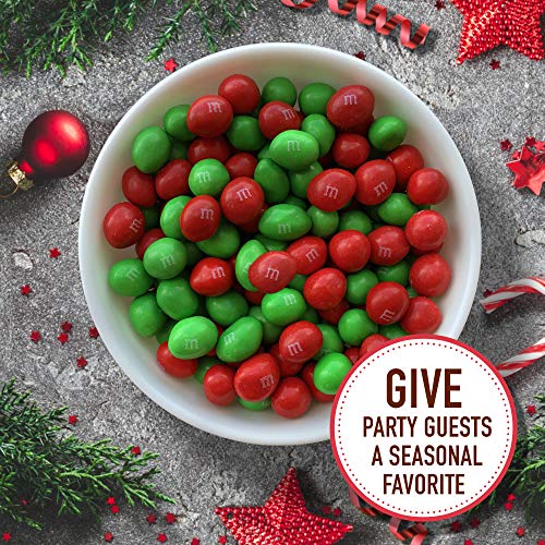 M&MS Holiday Peanut Milk Chocolate Christmas Candy, Party Size,...